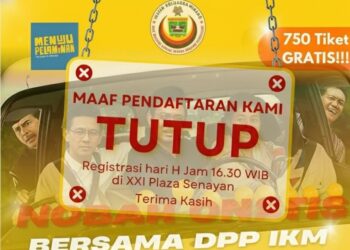 Pendaftaran Nobar Film “Menuju Pelaminan” Ditutup, Andre Rosiade Apresiasi Antusiasme Warga Minang