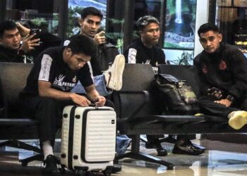 Pemain Semen Padang FC tengah menunggu keberangkatan ke Malut. (dok. istimewa)