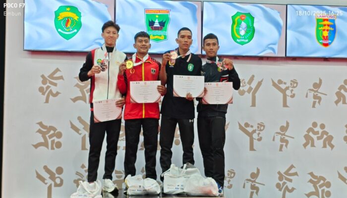 Sambo Sumbar Raih Emas Lewat Yusril Mahendra di PON Beladiri II 2025
