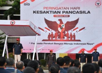 Upacara Peringatan Hari Kesaktian Pancasila di PT Semen Padang. (dok. istimewa)