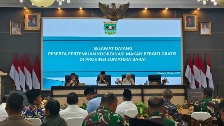 Biaya Produksi Program MBG di Sumbar Capai Rp10,8 Miliar per Dapur per Tahun 1 Rapat koordinasi MBG di Sumbar. (dok. adpsb)