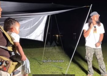 Tangkapan layar video camping di Danau Maninjau. (dok. istimewa)