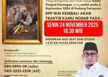 Andre Rosiade: IKM Traktir Warga Minang Nonton Gratis Film “Nia” di Plaza Senayan