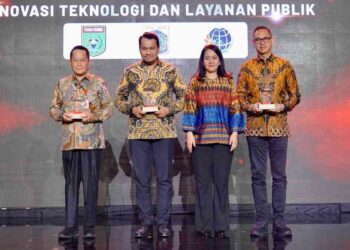 Kementerian ATR/BPN Raih Apresiasi BeritaSatu 2025 Kategori Inovasi Teknologi dan Layanan Publik 13 Kementerian ATR BPN dapat penghargaan dari Berita Satu. (dok. istimewa)