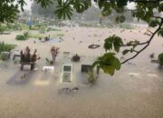 TPU Tunggul Hitam Bak Lautan Usai Sungai Batang Kuranji Meluap