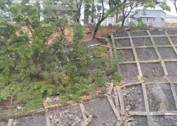 Longsor di Kampus UIN IB Sungai Bangek. (dok. istimewa)