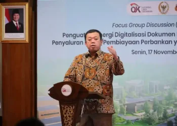 Menteri Nusron di acara FGD Digitalisasi Dokumen Pertanahan. (dok. istimewa)