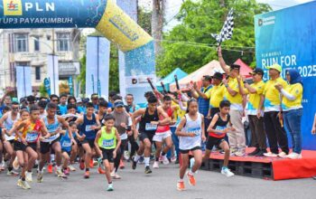 PLN Mobile run for charity 2025 di Payakumbuh. (dok. istimewa)