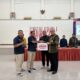 PT Semen Padang serahkan bantuan 100 zak semen untuk Kwarcab Pramuka Padang. (dok. istimewa)