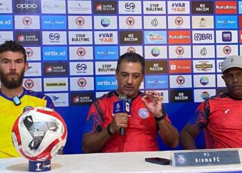 Prematch press conference Semen Padang FC vs Arema FC. (dok. istimewa)