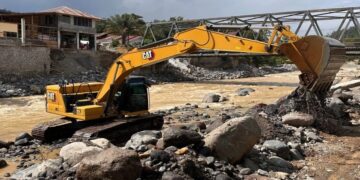 Kementerian Pekerjaan Umum (PU) dan Pemerintah Tanah Datar mempercepat normalisasi Sungai Batang Sumpur pasca bencana di Sumatera Barat (Sumbar). (ANTARA/HO-Kementerian PU)