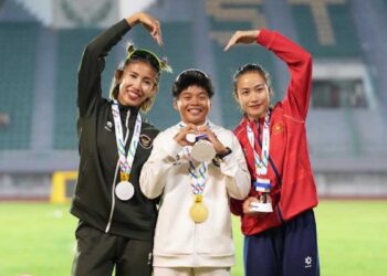 Atlet gymnastics Indonesia raih medali emas dan perak di SEA Games 2025. (dok. Kemenpora)