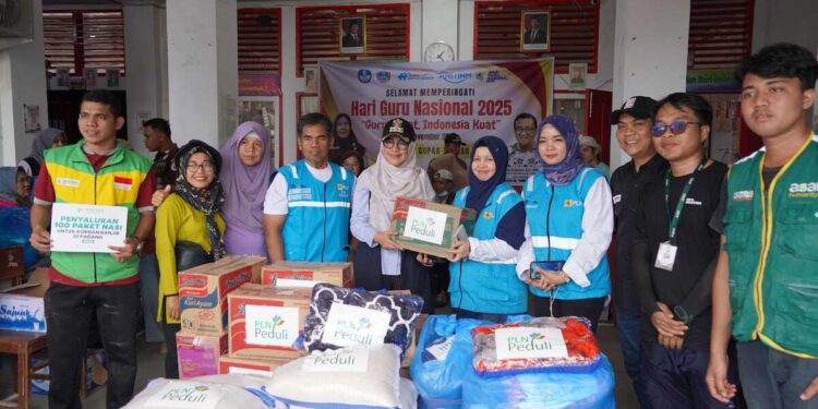 Bantuan untuk korban terdampak banjir dari PLN Peduli. (dok. istimewa)