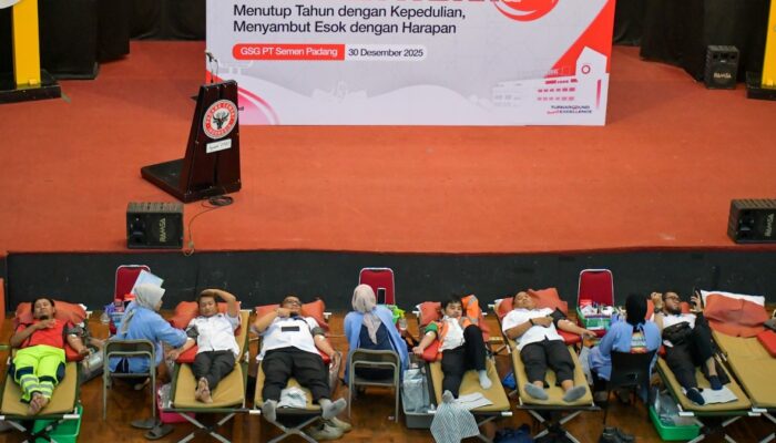 Enam Kali Donor Darah Tahun 2025, PT Semen Padang Himpun 2.087 Kantong Darah