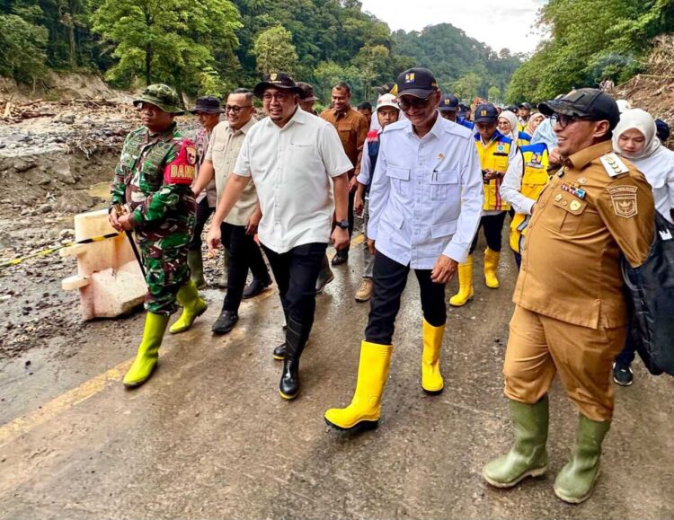 Andre Rosiade dan Menteri PU Dody Hanggodo Tinjau Perbaikan Jalur Lembah Anai, Jalan Tol dan Terowongan jadi Solusi 1 Andre Rosiade bersama Menteri PU Dody Hanggodo meninjau kondisi jalan Lembah Anai pascabencana. (Foto: Tim AR)