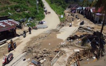 Kondisi terkini di daerah Batu Busuak yang terdampak bencana. (dok. istimewa)
