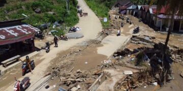 Kondisi terkini di daerah Batu Busuak yang terdampak bencana. (dok. istimewa)