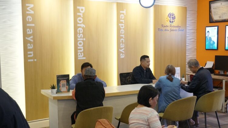 Layanan di Kantor Pertanahan pada libur Nataru. (dok. istimewa)