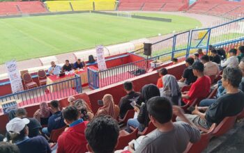 Match Coordinator Meeting (MCM) gelaran Liga TopSkor (LTS) 2026 di Stadion GOR Haji Agus Salim. (dok. istimewa)
