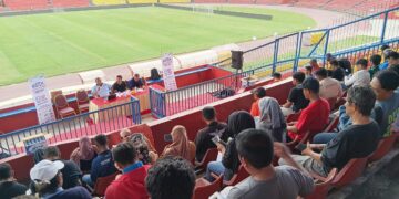 Match Coordinator Meeting (MCM) gelaran Liga TopSkor (LTS) 2026 di Stadion GOR Haji Agus Salim. (dok. istimewa)