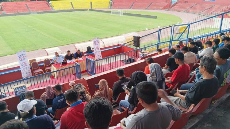 Match Coordinator Meeting (MCM) gelaran Liga TopSkor (LTS) 2026 di Stadion GOR Haji Agus Salim. (dok. istimewa)