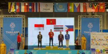 Pegulat Sumbar raih medali perak di SEA Games 2025. (dok. istimewa)
