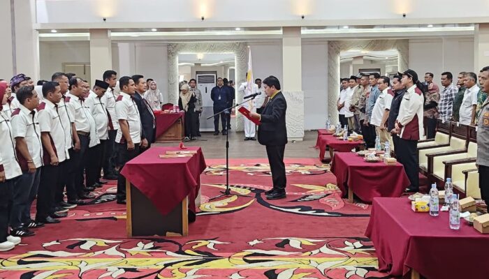 Ketua KONI Dharmasraya Dilantik, Bupati Pastikan Dukungan Anggaran Porprov Sumbar 2026