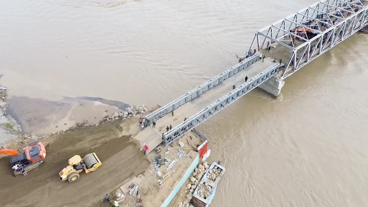 Pemerintah sudah membuka sekitar 10 jembatan bailey pascabencana di Sumatera. (dok. istimewa)