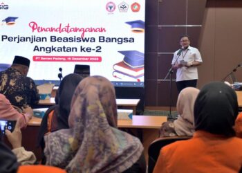 Perjanjian Beasiswa Bangsa Angkatan 2025. (dok. istimewa)