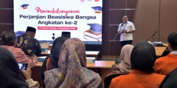 Perjanjian Beasiswa Bangsa Angkatan 2025. (dok. istimewa)