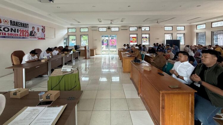 Rapet Kerja Kota (Rakerkot) KONI Kota Solok. (dok. Humas KONI Sumbar)
