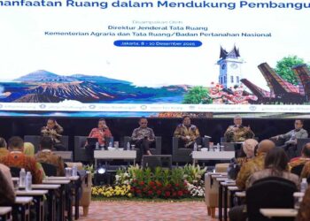 Kementerian ATR/BPN Revisi Peraturan Tata Ruang agar Resilient terhadap Bencana dan Perubahan Iklim 2 Rakernas ATR/BPN 2025. (dok. istimewa)