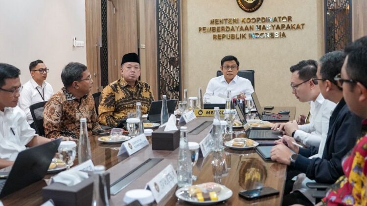 Rapat koordinasi Menteri Nusron dengan Menko PM. (dok. istimewa)
