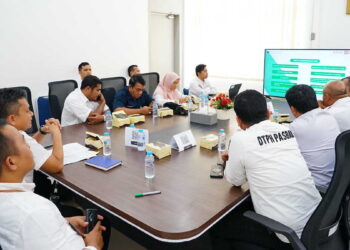 Rapat koordinasi tim GTRA Kantah Pasbar. (dok. istimewa)