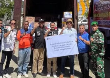 BRI Cabang Painan bantu korban bencana. (dok. istimewa)