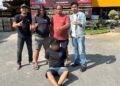 Tim Klewang amankan pelaku pencuri tas di Pasar Raya Padang. (dok. istimewa)