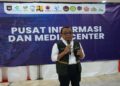 Menteri Koordinator Bidang Pembangunan Manusia dan Kebudayaan Pratikno saat memberikan keterangan pers terkait perkembangan pemulihan pascabencana tiga provinsi Sumatra di Pusat Informasi dan Media Center Penanggulangan Bencana Kementerian Komdigi di Banda Aceh, Kamis (25/12/2025). (Foto: Irfan IGID/InfoPublik)