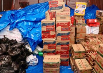 Bantuan dari Kantah ATR/BPN Sumbar untuk bantuan bencana di Salareh Aia, Kabupaten Agam. (dok. istimewa)