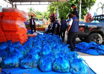 Bantuan tahap III KAI Divre II Sumbar untuk korban bencana. (dok. istimewa)
