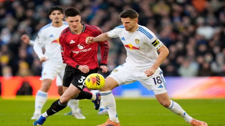 Laga Manchester United versus Leeds United di Stadion Elland Road, Inggris, Minggu (4/1/2026) WIB berakhir imbang 1-1. (Foto: https://www.manchestereveningnews.co.uk/)