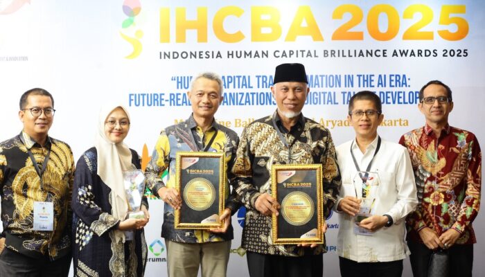 Bank Nagari Sabet Dua Penghargaan IHCBA 2025, Unggul dalam Transformasi Human Capital Digital