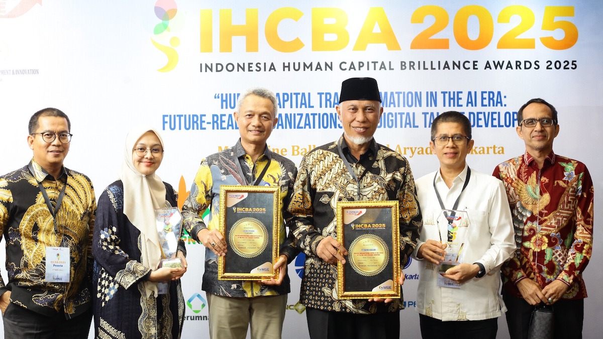 Bank Nagari raih penghargaan di IHCBA 2025. (dok. istimewa)