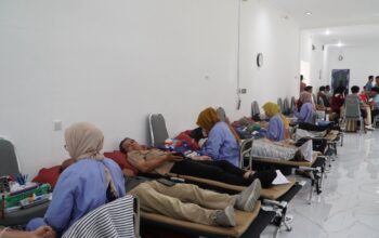 Donor Darah PLN UID Sumbar. (dok. istimewa)