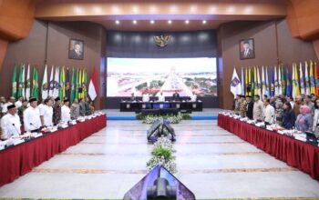 Gubernur Mahyeldi hadir di Rakor Satgas Nasional. (dok. istimewa)