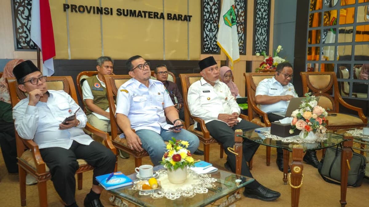 Gubernur Mahyeldi raker dengan Mendagri terkait anggaran. (dok. istimewa)