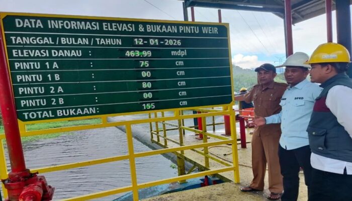 PLTA Maninjau Buka Pintu Bendungan Antisipasi Rumah Warga Terendam