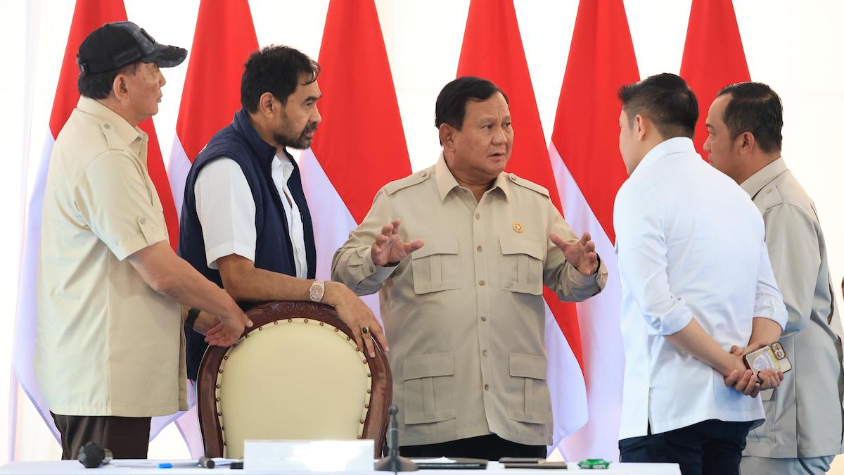 Koordinasi Presiden Prabowo dengan Gubernur Aceh dan jajaran Kementerian. (dok. istimewa)