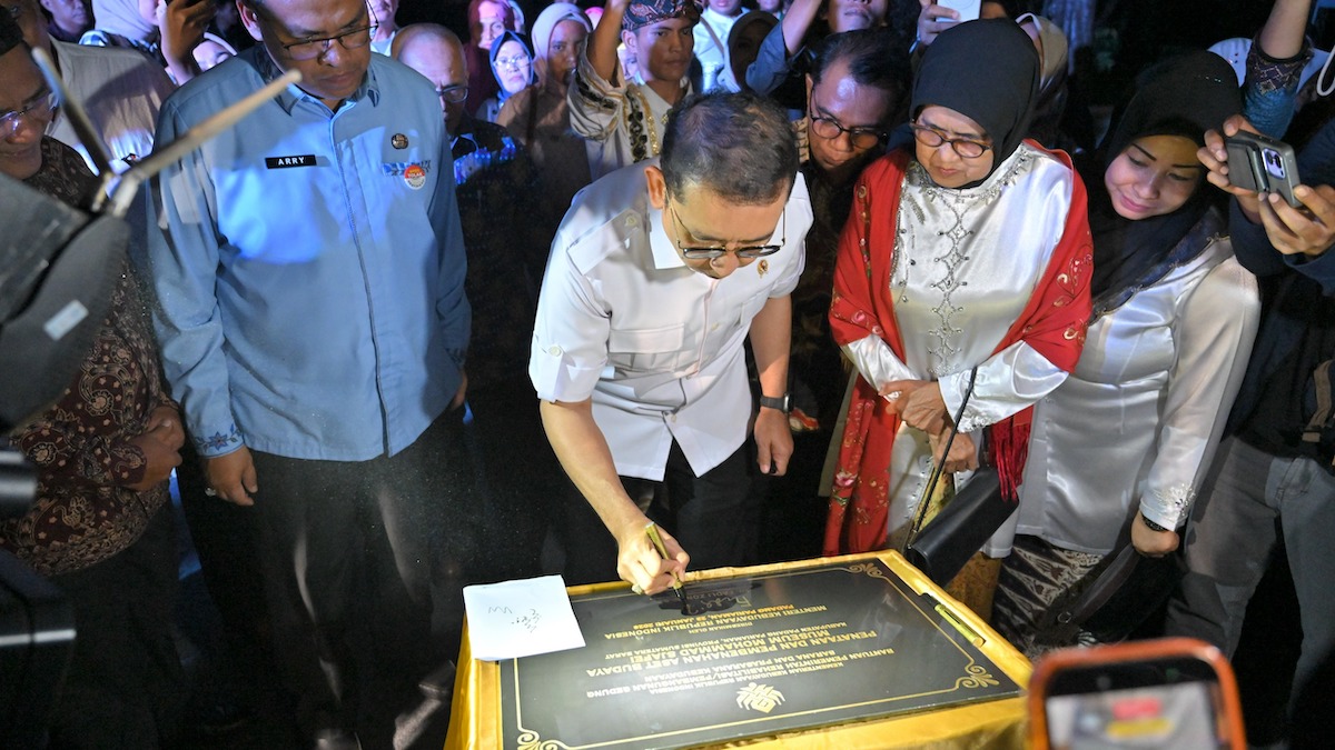 Menteri Kebudayaan RI, Fadli Zon meresmikan pengoperasionalan Museum Mohammad Syafe’i INS Kayu Tanam di lingkungan Institut Nasional Syafe’i (INS) Kayu Tanam, Kabupaten Padang Pariaman, Jumat (23/1/2026). (dok. istimewa)