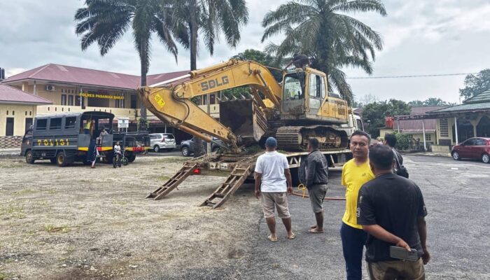 Polres Pasaman Barat Tangkap Pelaku PETI di Kasiak Putih Nagari Kajai