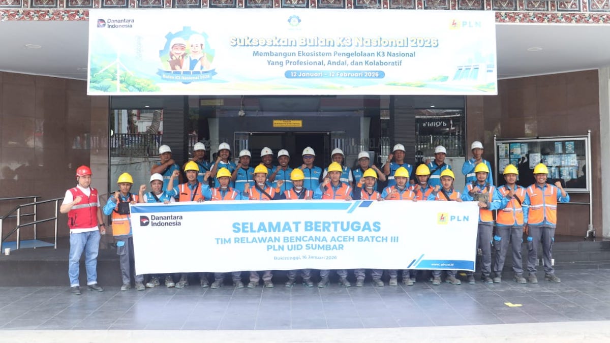 Tim Relawan Bencana Aceh batch III PLN UID Sumbar. (dok. Humas PLN)